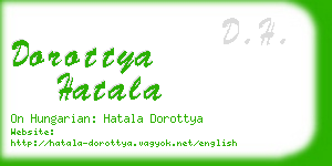 dorottya hatala business card